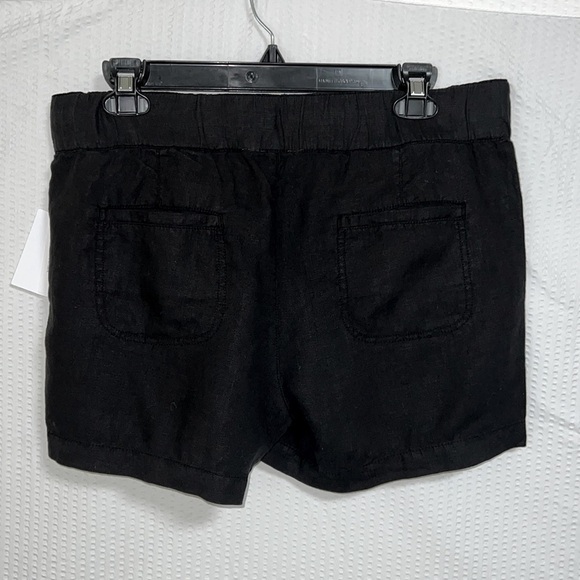 Caslon Linen Black Drawstring 2 1/2 Inch Shorts - Size Medium, NWT - Picture 6 of 14